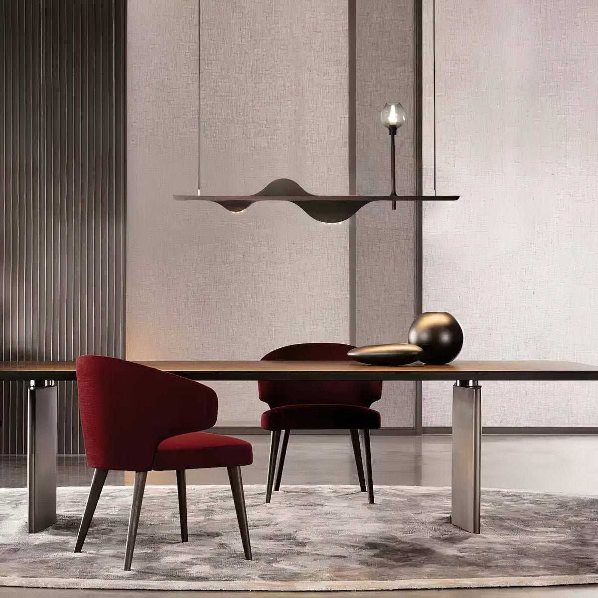Cushais Wave hout hanglamp