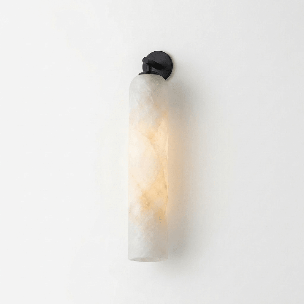 Tube wandlamp van Albast