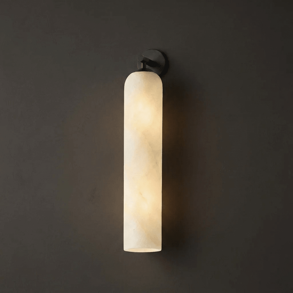 Tube wandlamp van Albast