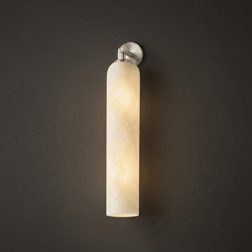 Tube wandlamp van Albast