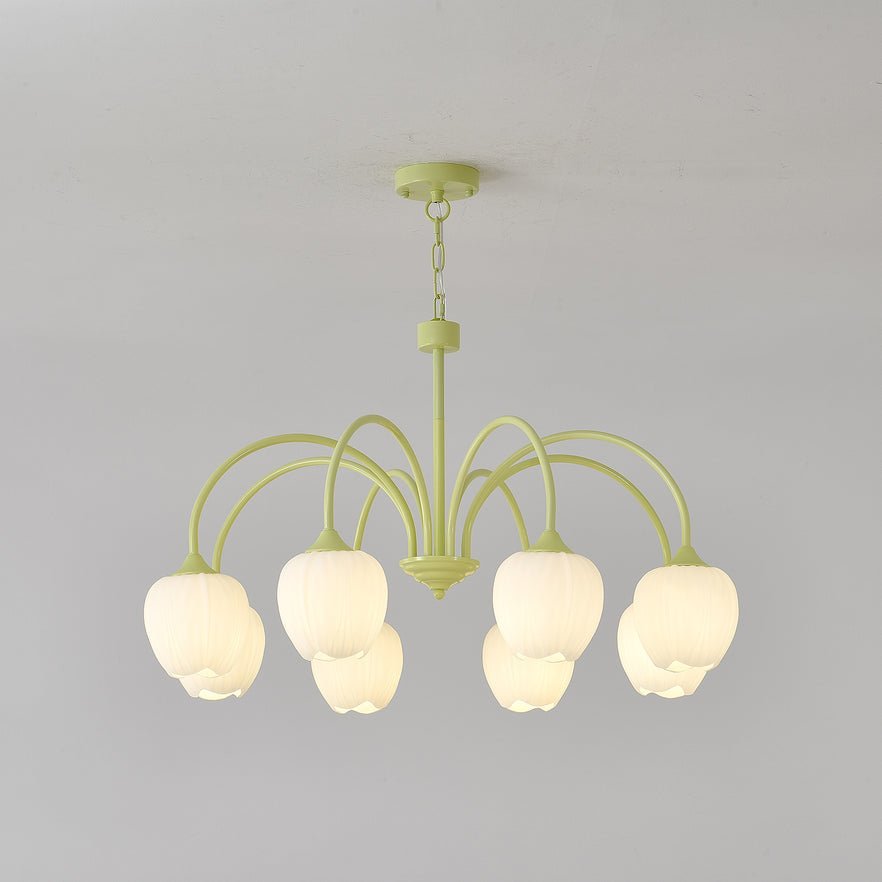 Eiraine kroonluchter Tulip Matcha glas