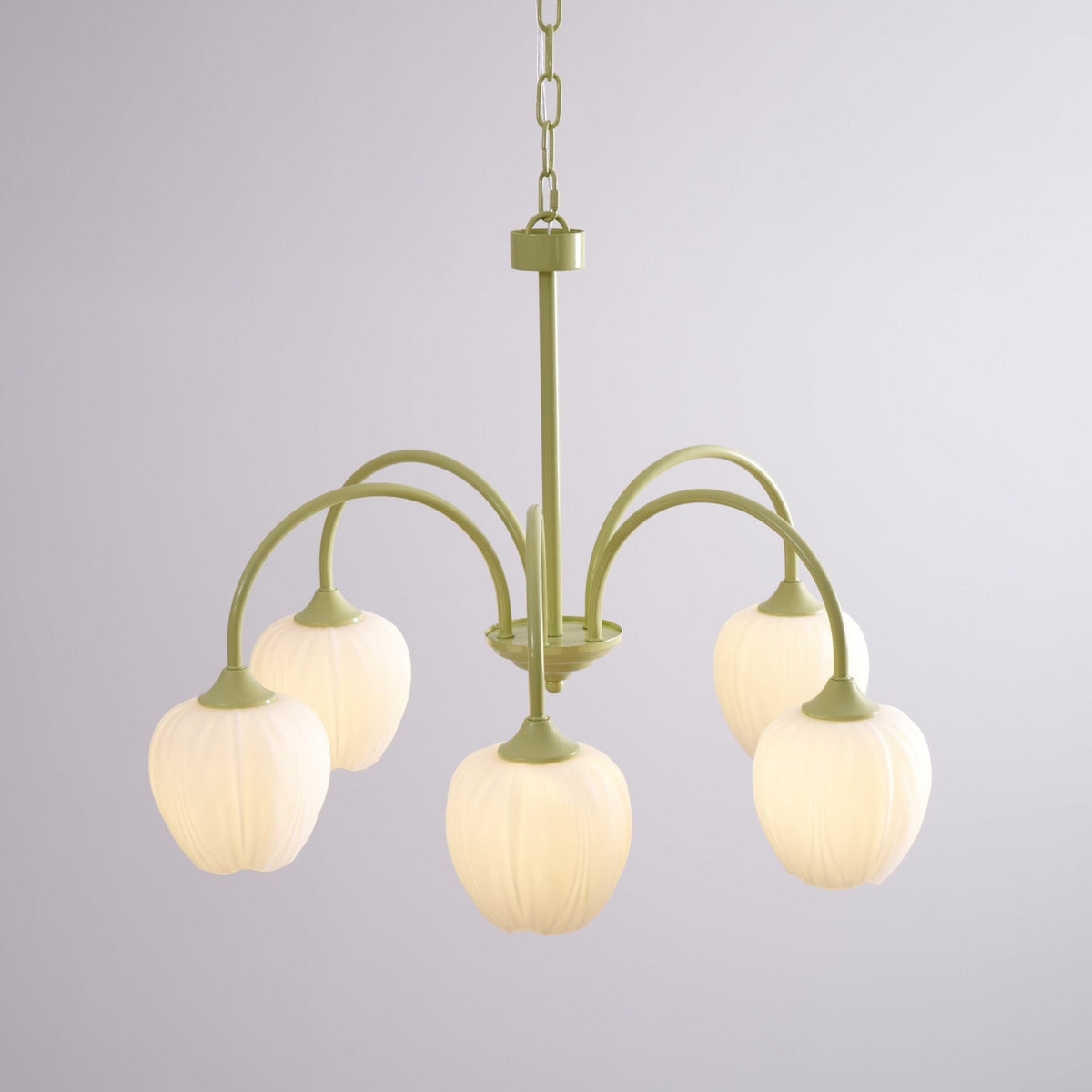 Eiraine kroonluchter Tulip Matcha glas