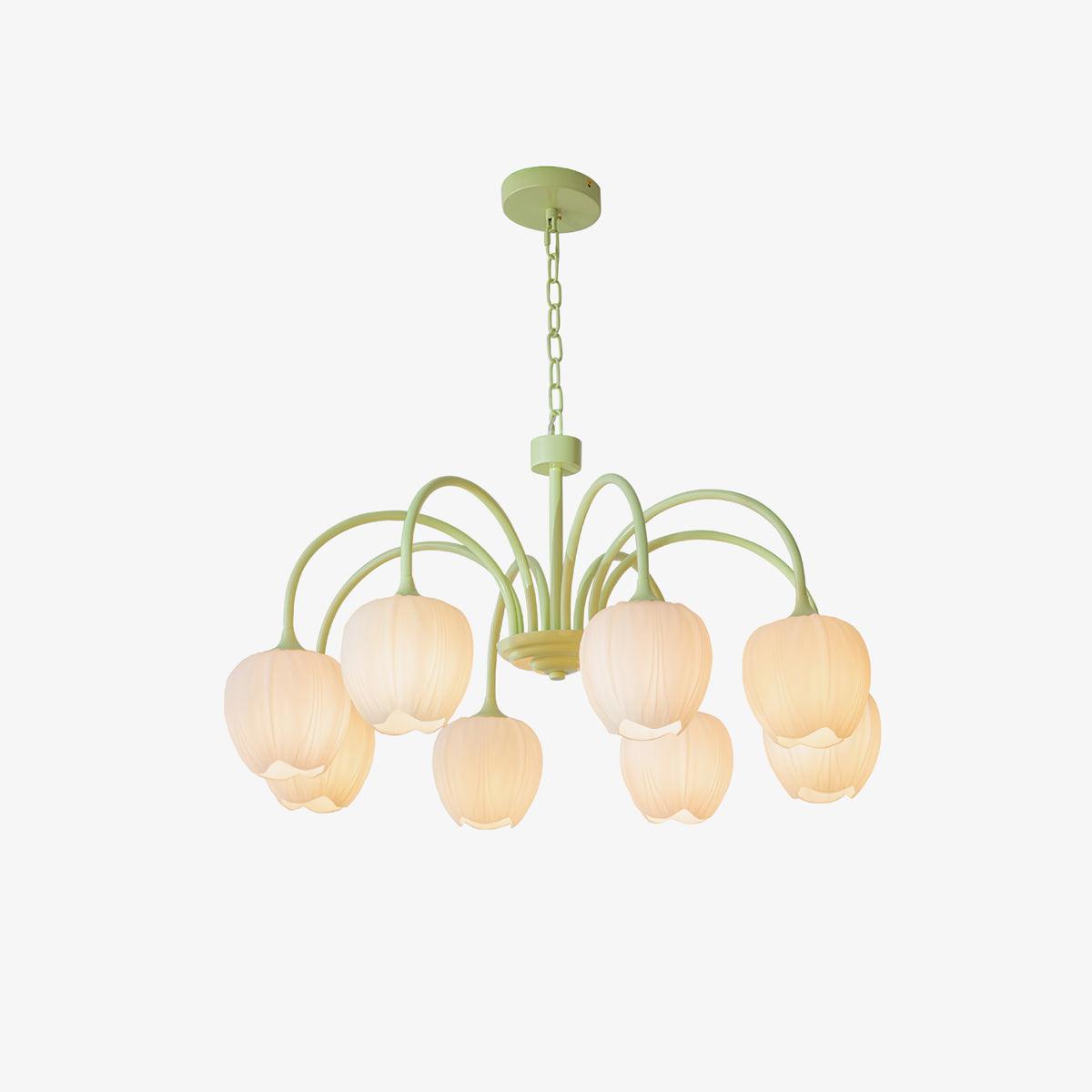 Eiraine kroonluchter Tulip Matcha glas