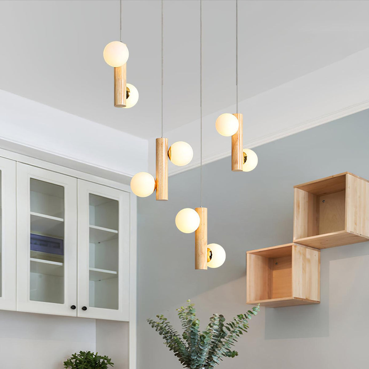 Solstica Hout klassieke hanglamp