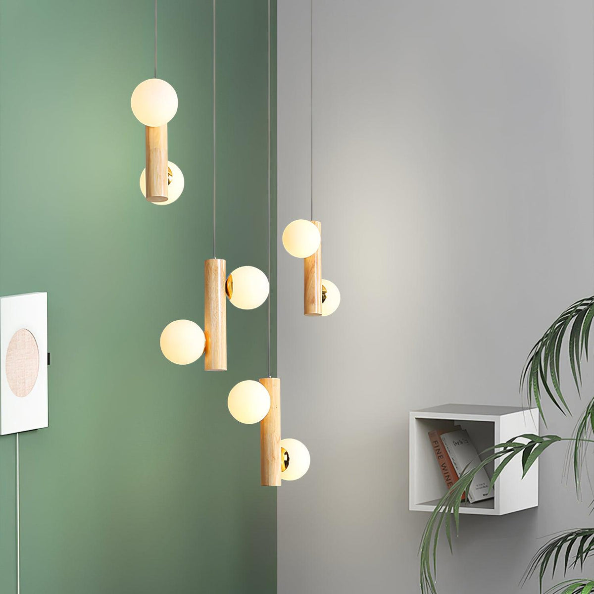 Solstica Hout klassieke hanglamp