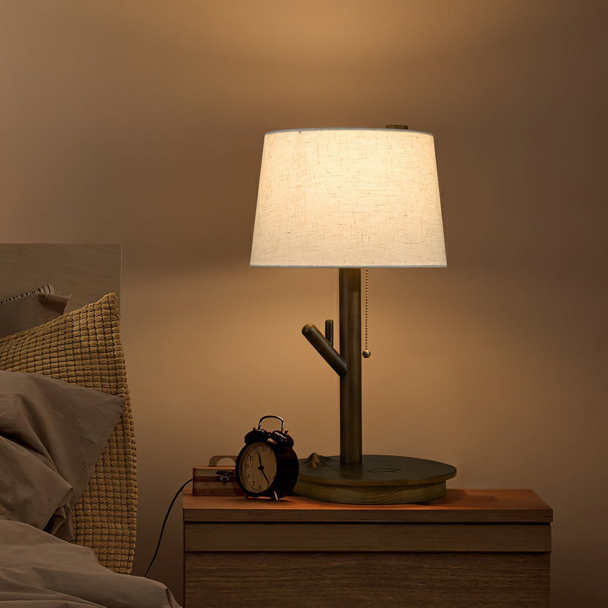 Branch Rustic Houten tafellamp