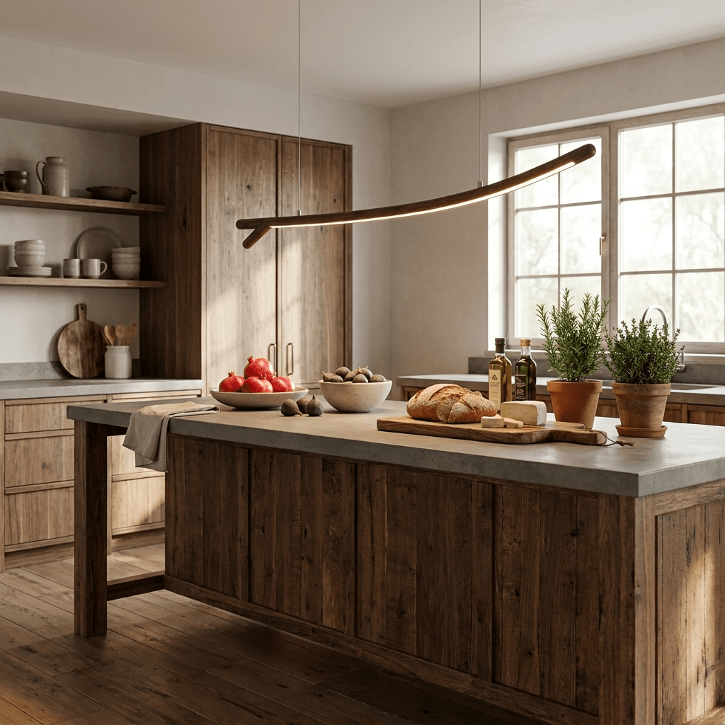 Sylorina hanglamp van walnoothout