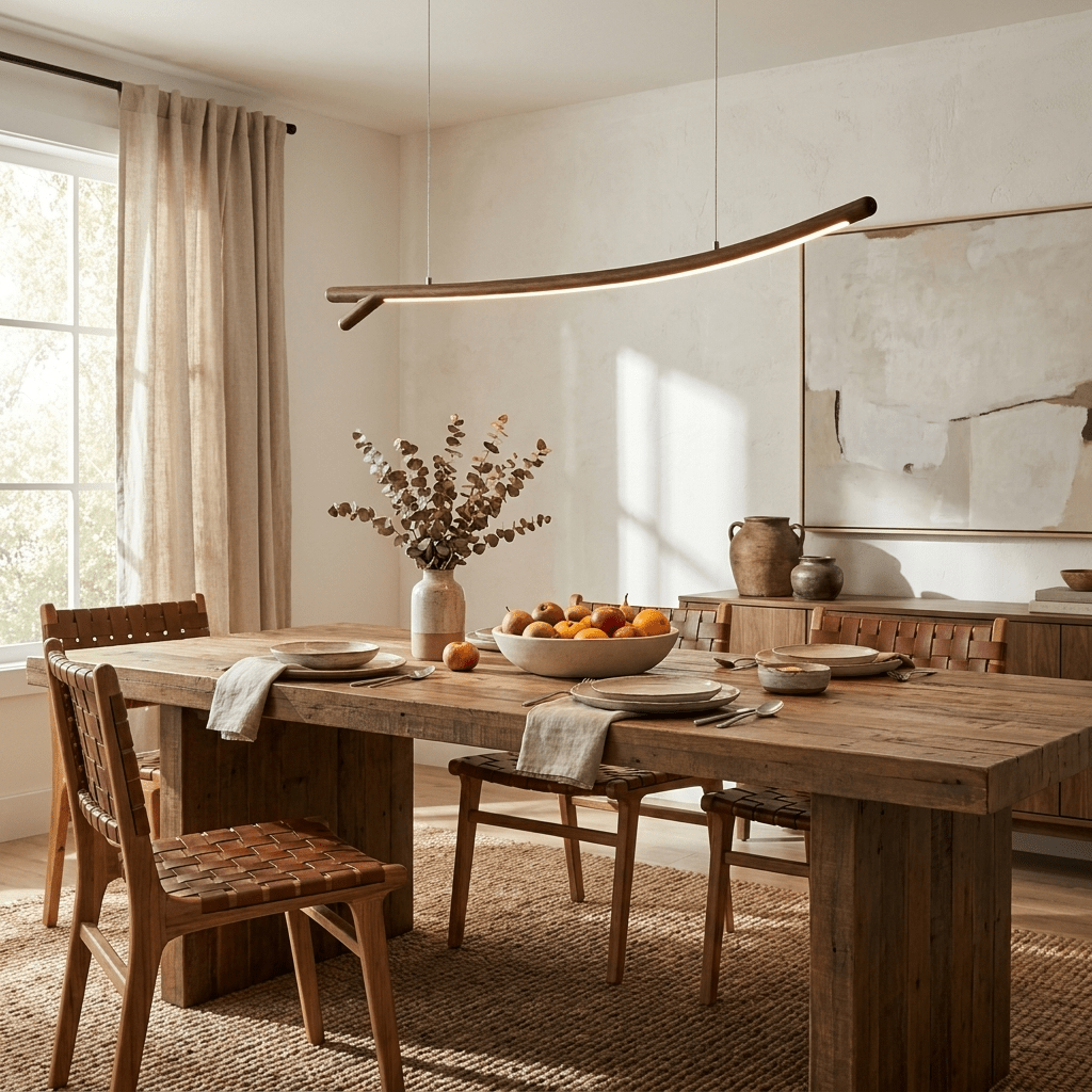 Sylorina hanglamp van walnoothout