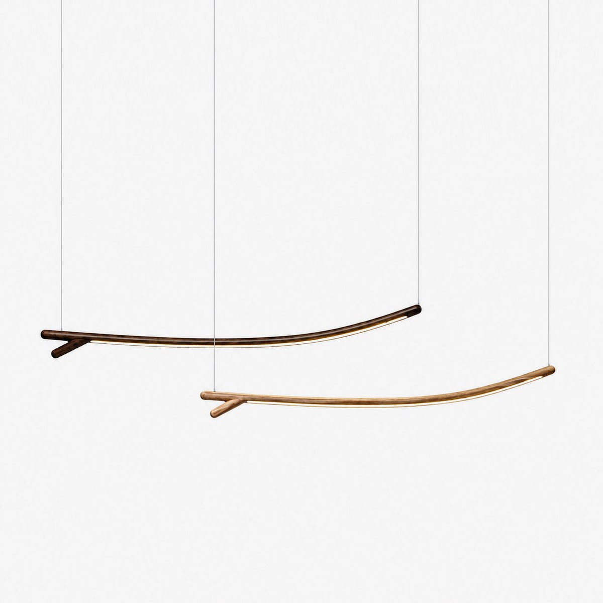 Sylorina hanglamp van walnoothout