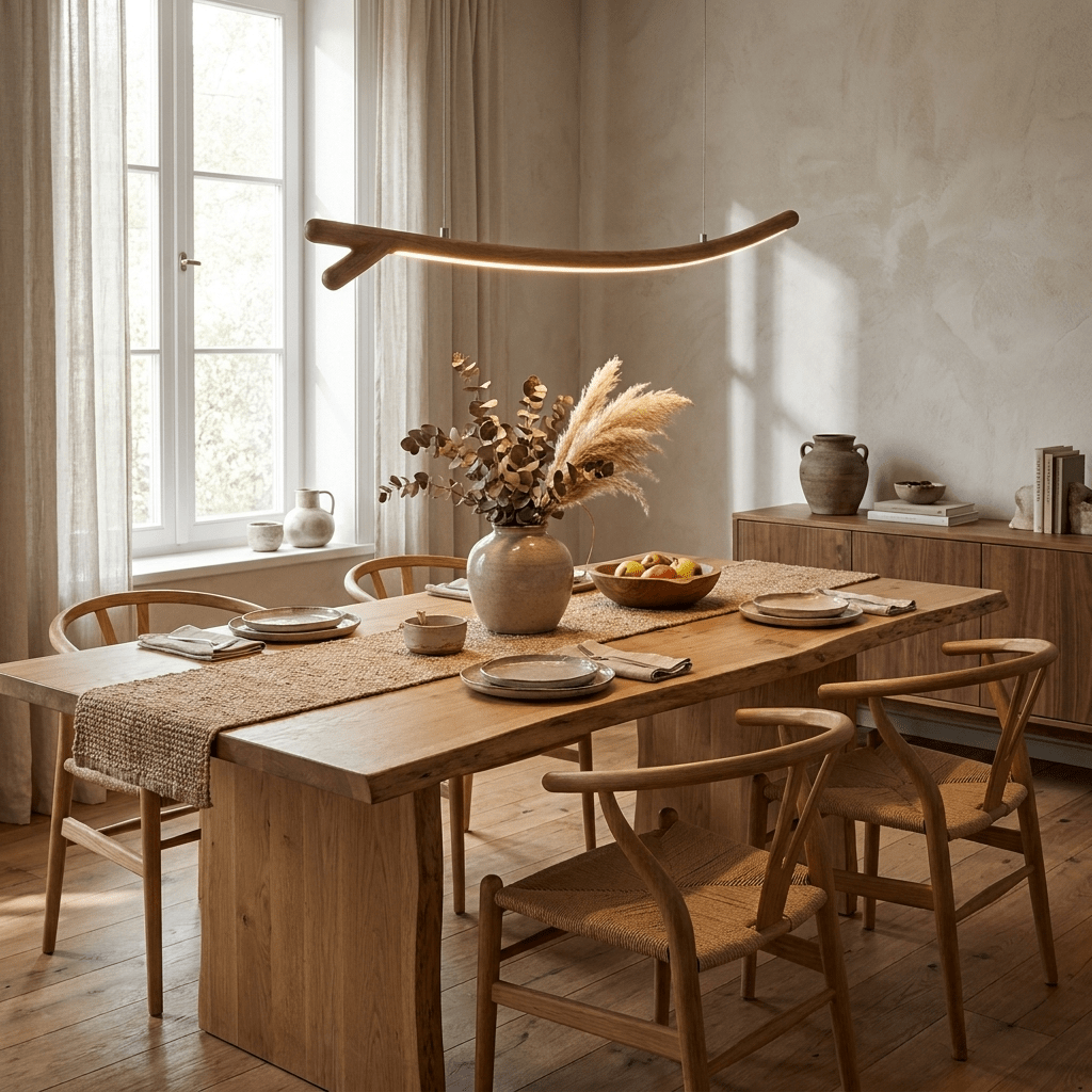 Sylorina hanglamp van walnoothout