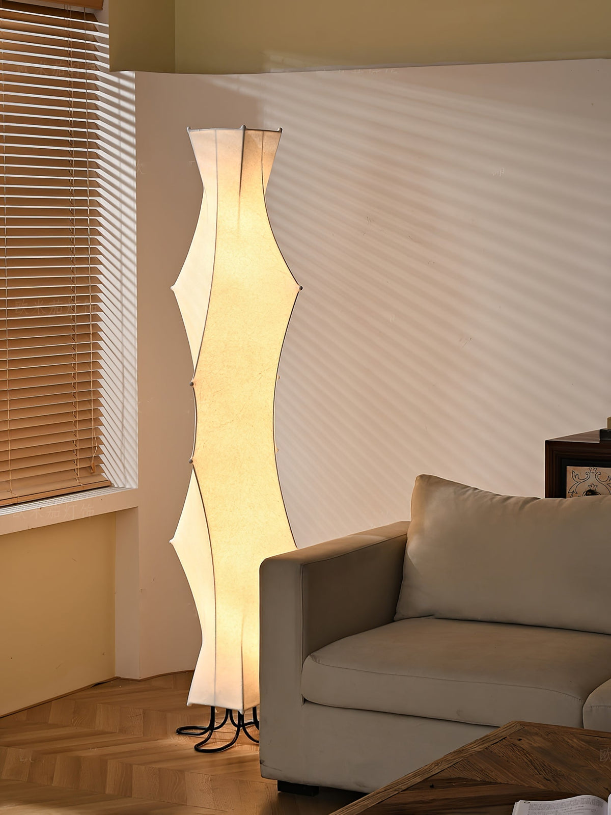 Vela Twist Zijde vloerlamp