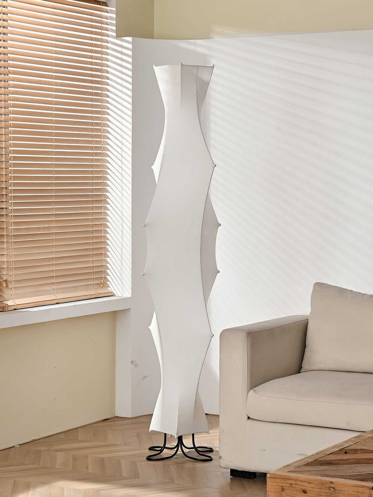 Vela Twist Zijde vloerlamp
