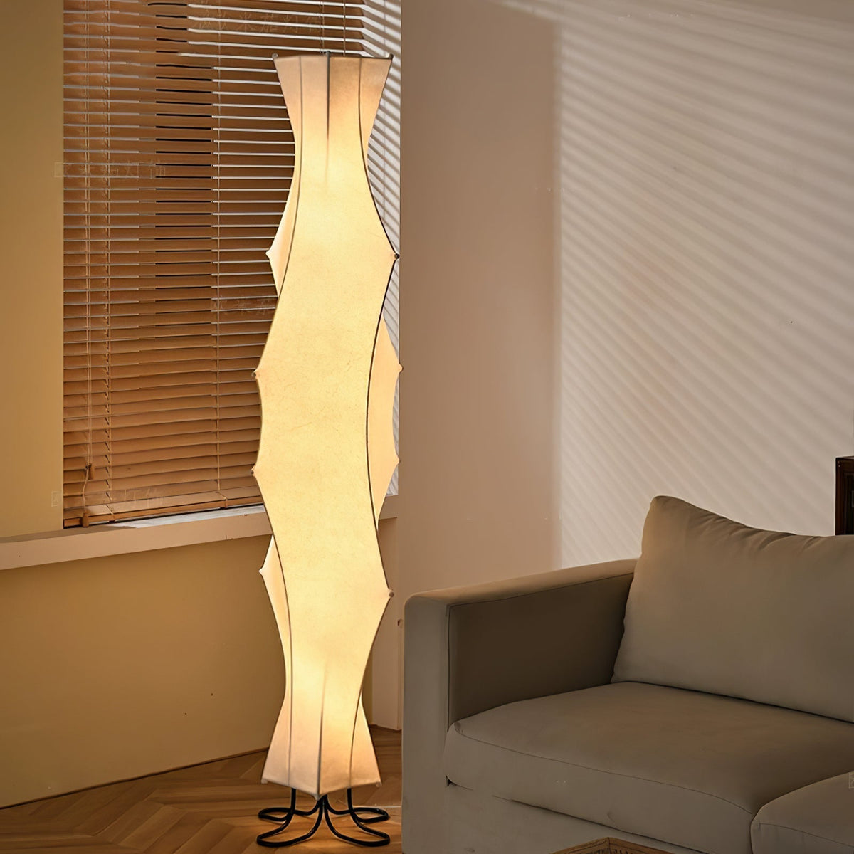 Vela Twist Zijde vloerlamp