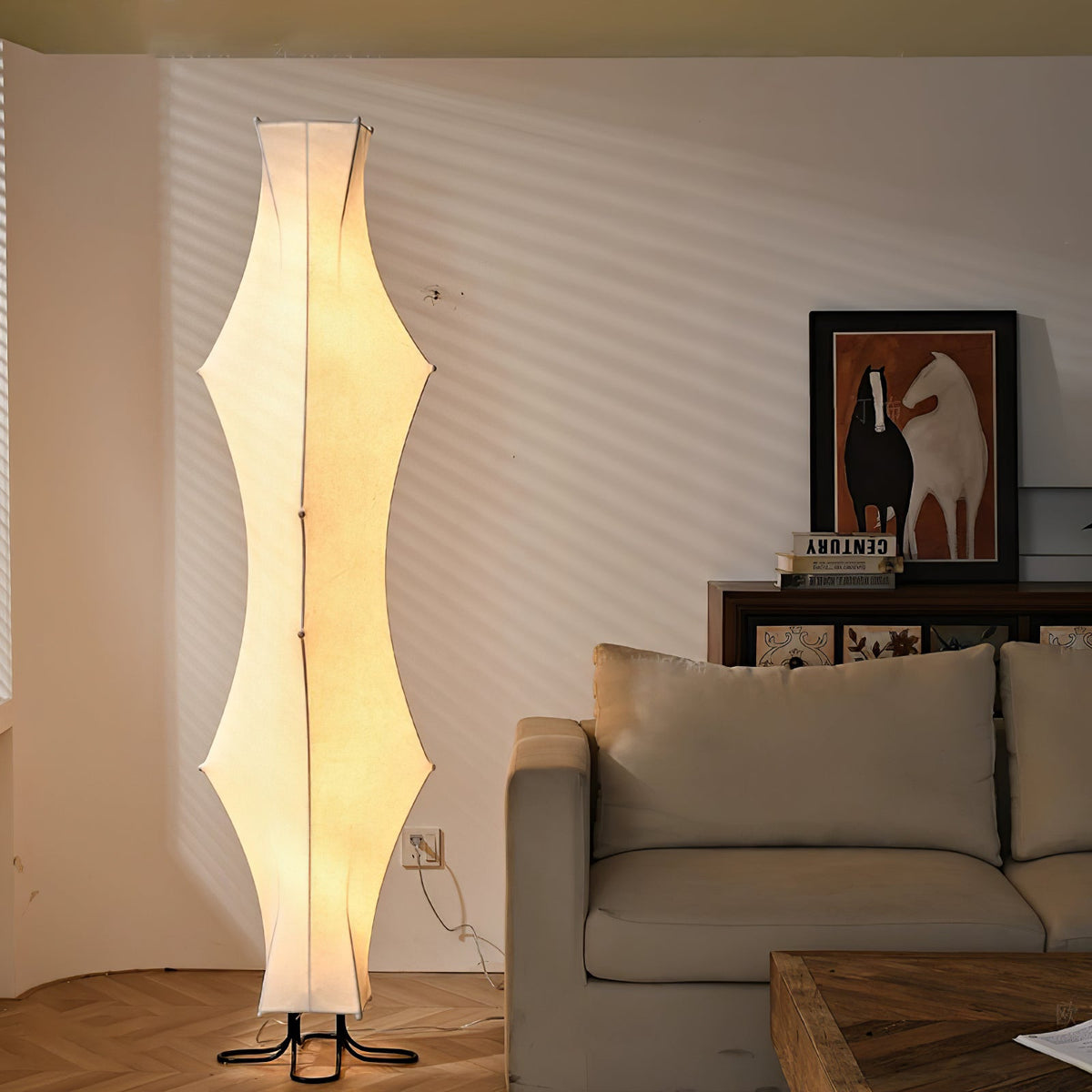 Vela Twist Zijde vloerlamp
