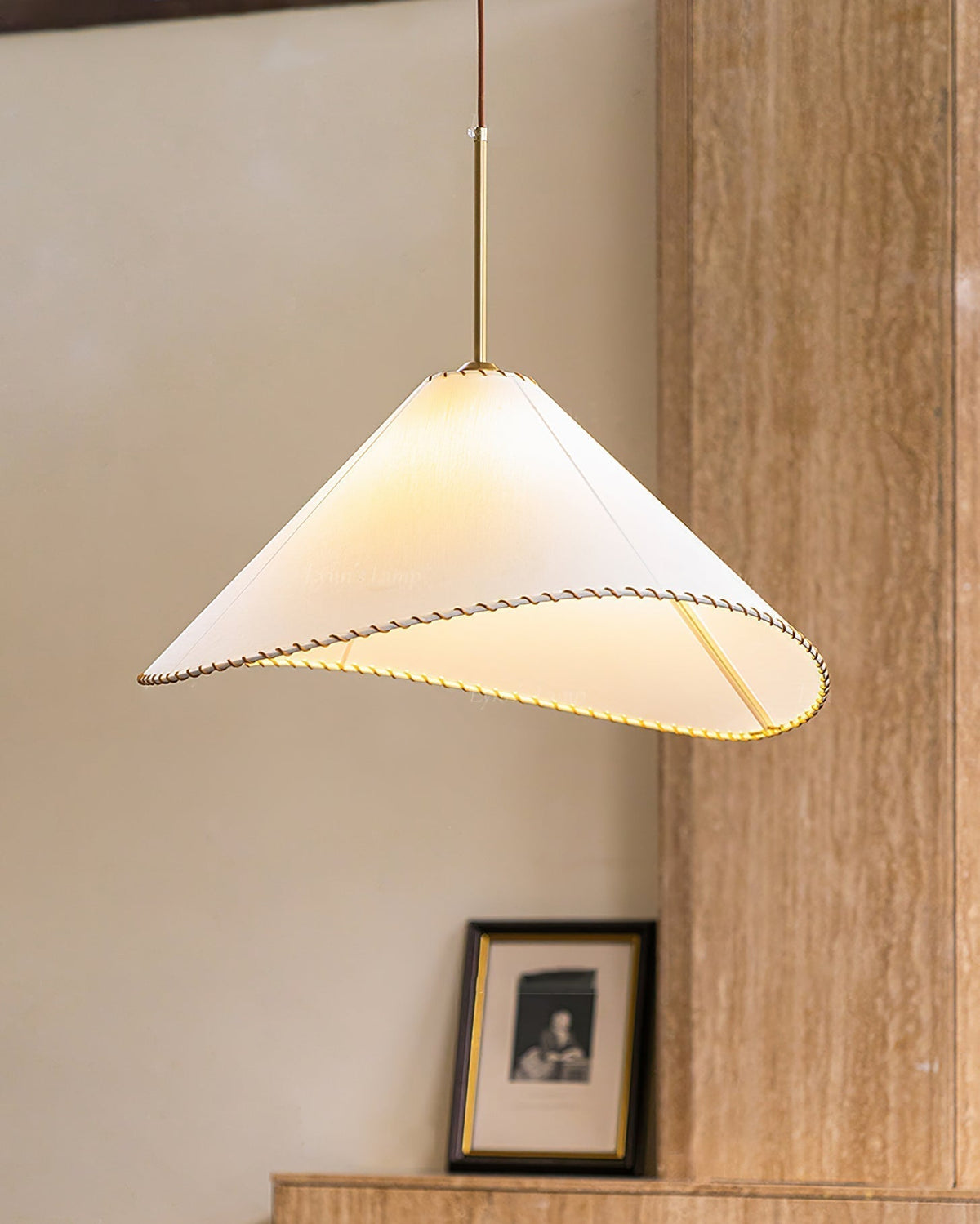 Aursoreth Nordic Twisted Shade stof hanglamp
