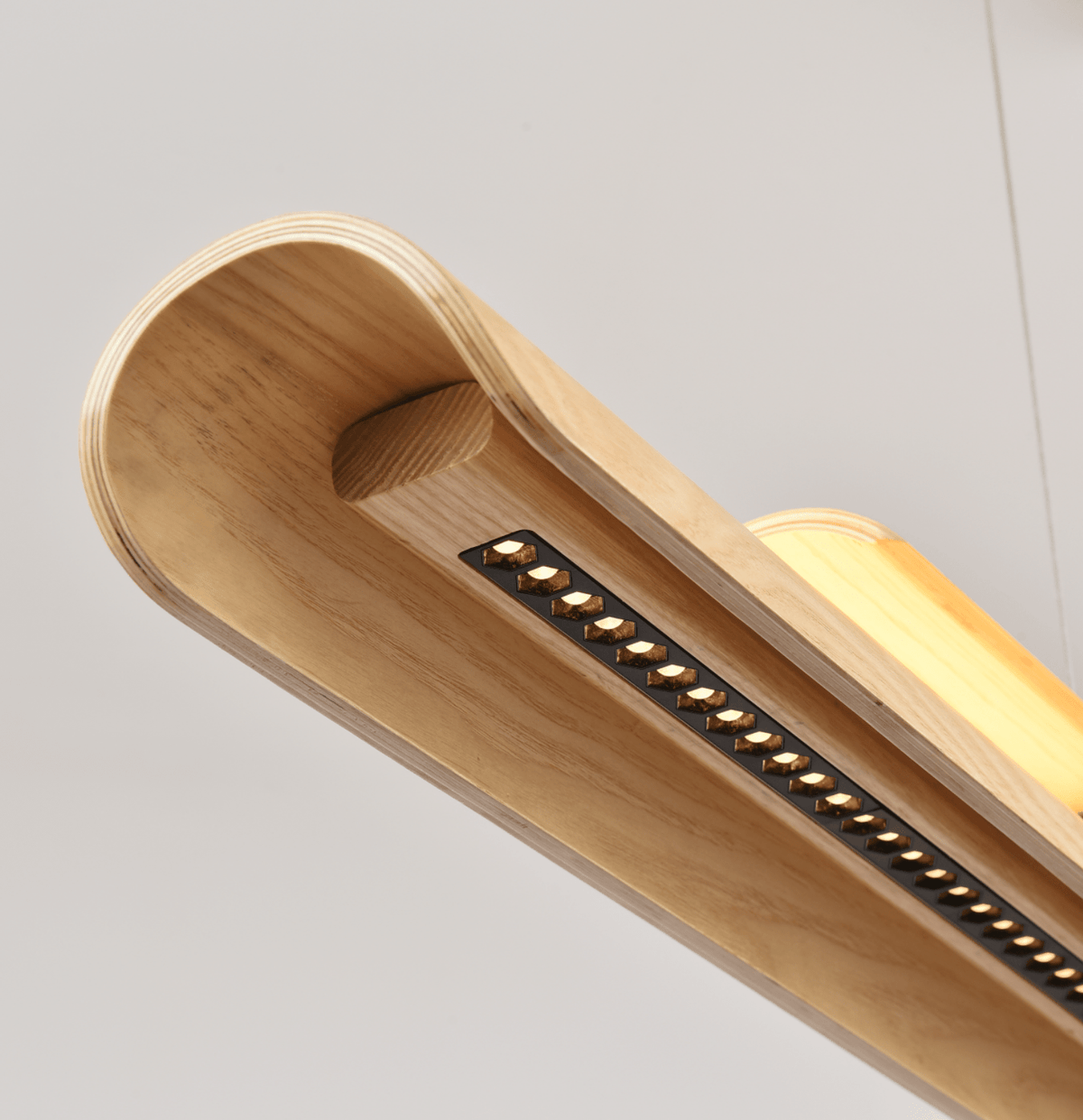 Lignelle houten lineaire hanglamp