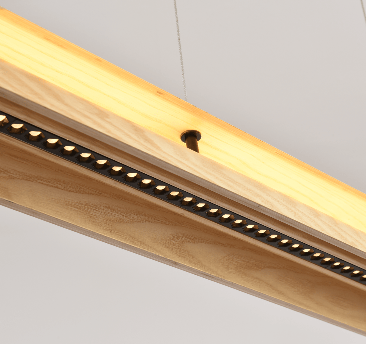 Lignelle houten lineaire hanglamp