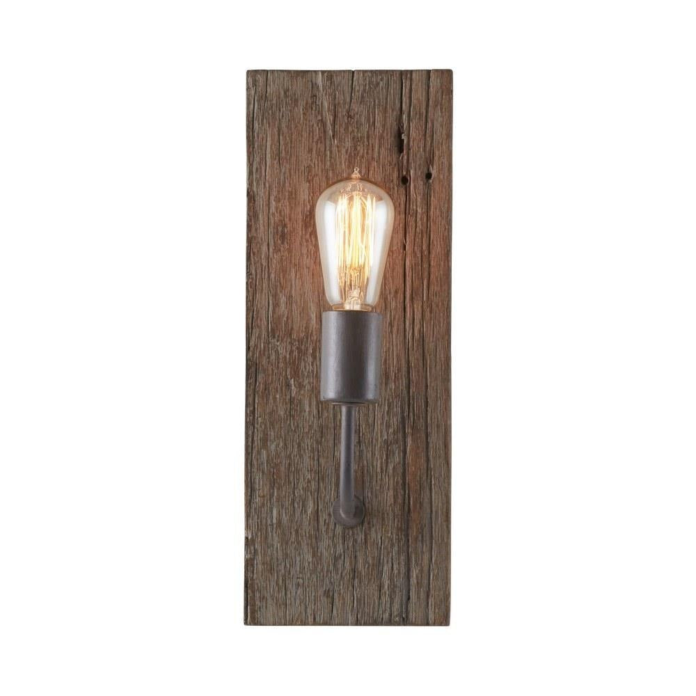 Aveneette wandlamp donker hout