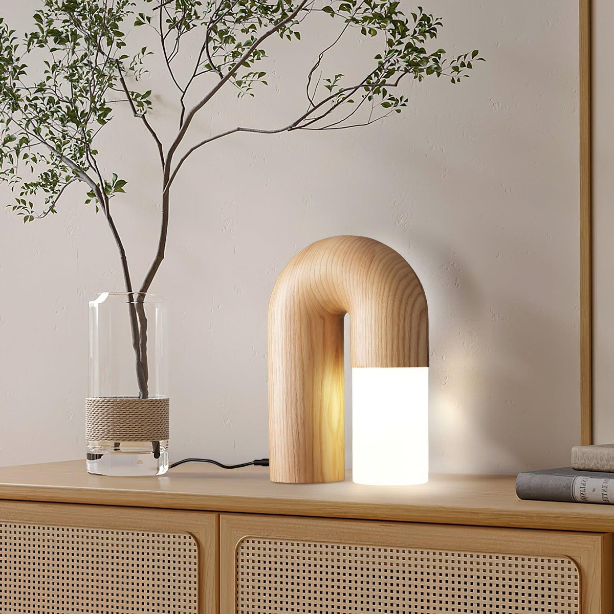 Arch Houten tafellamp