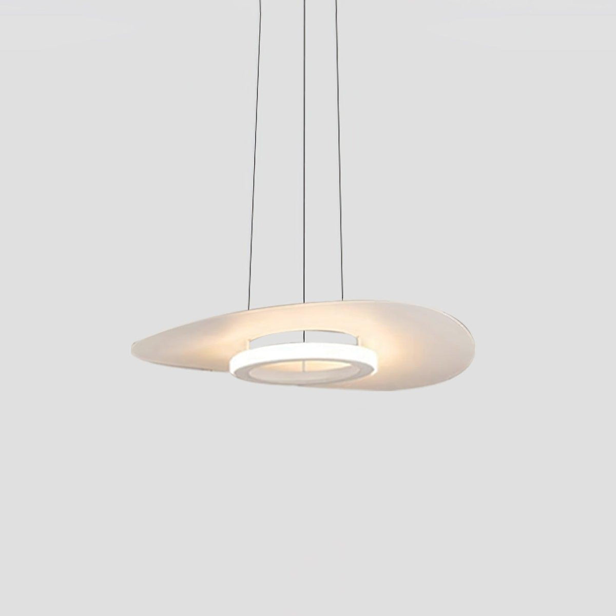 Woka hanglamp aluminium UFO-ring minimalistisch