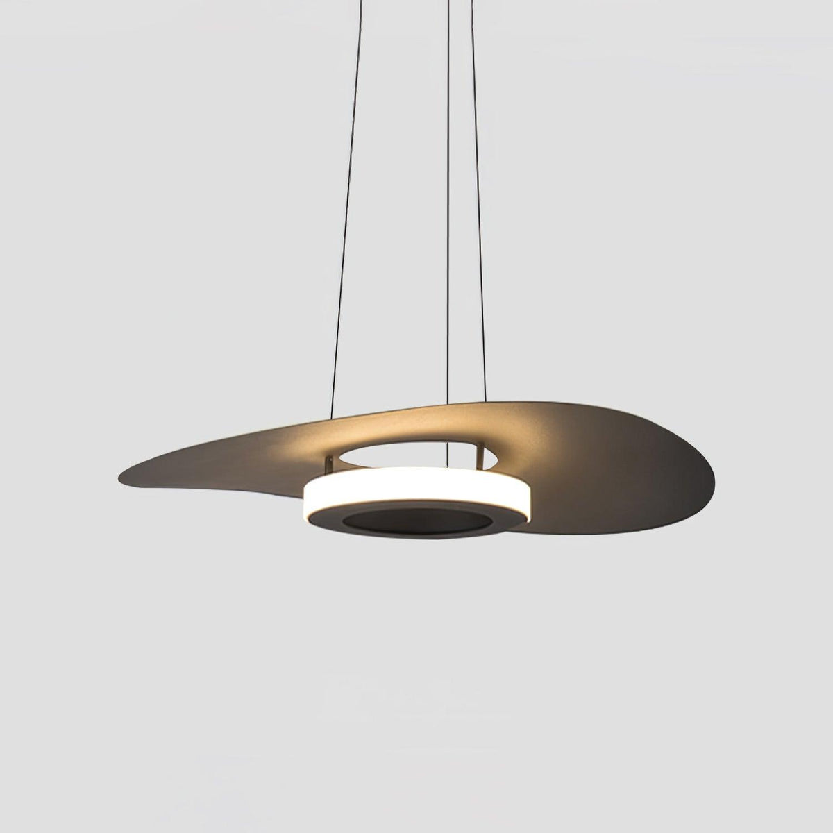 Woka hanglamp aluminium UFO-ring minimalistisch