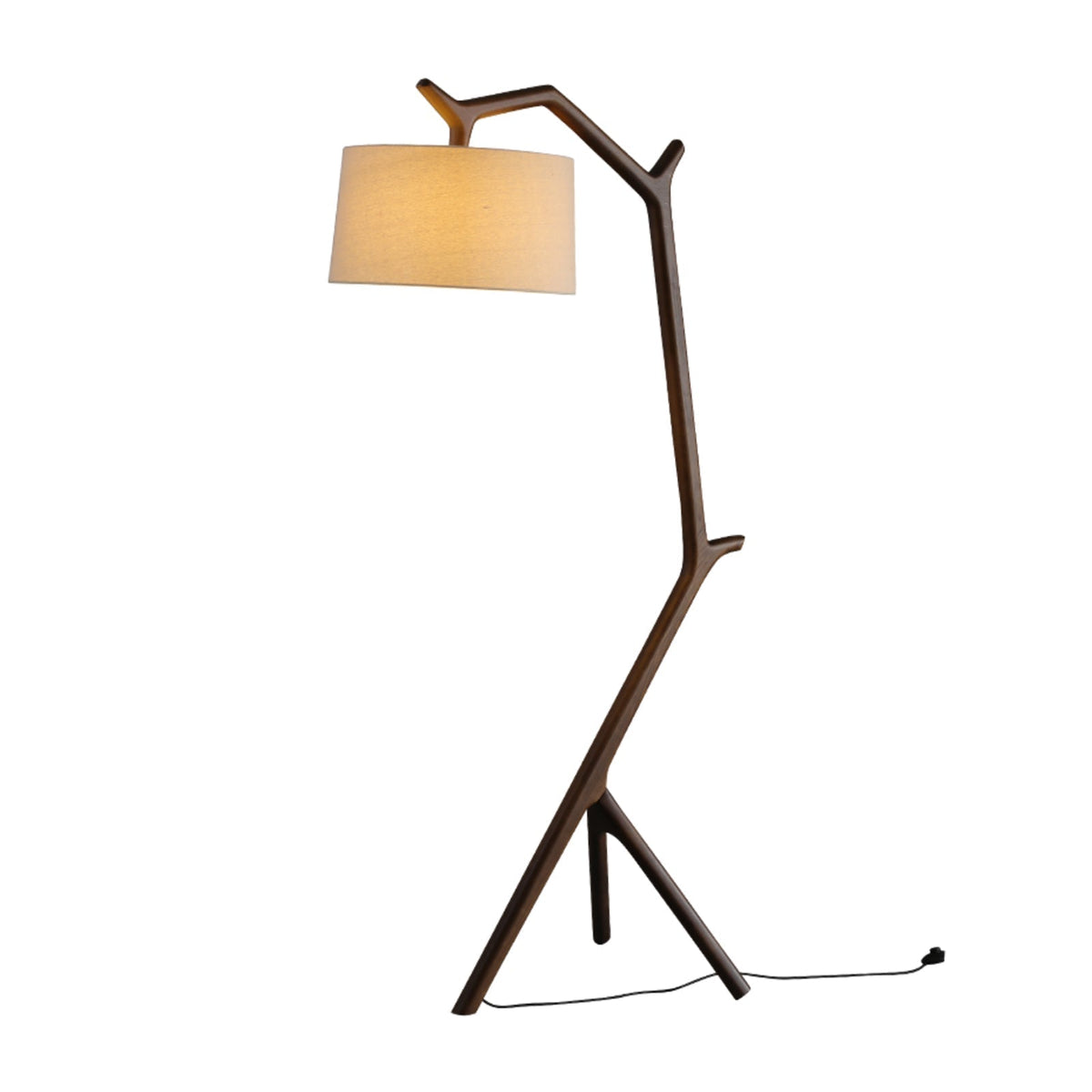 Ulmiril Rustic Houten vloerlamp