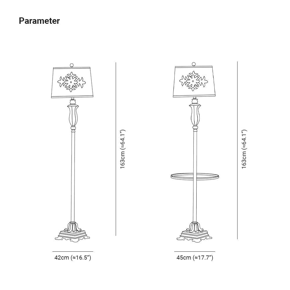 Eryn Vintage Maan LED Vloerlamp Groen Metaal/Resin Slaapkamer