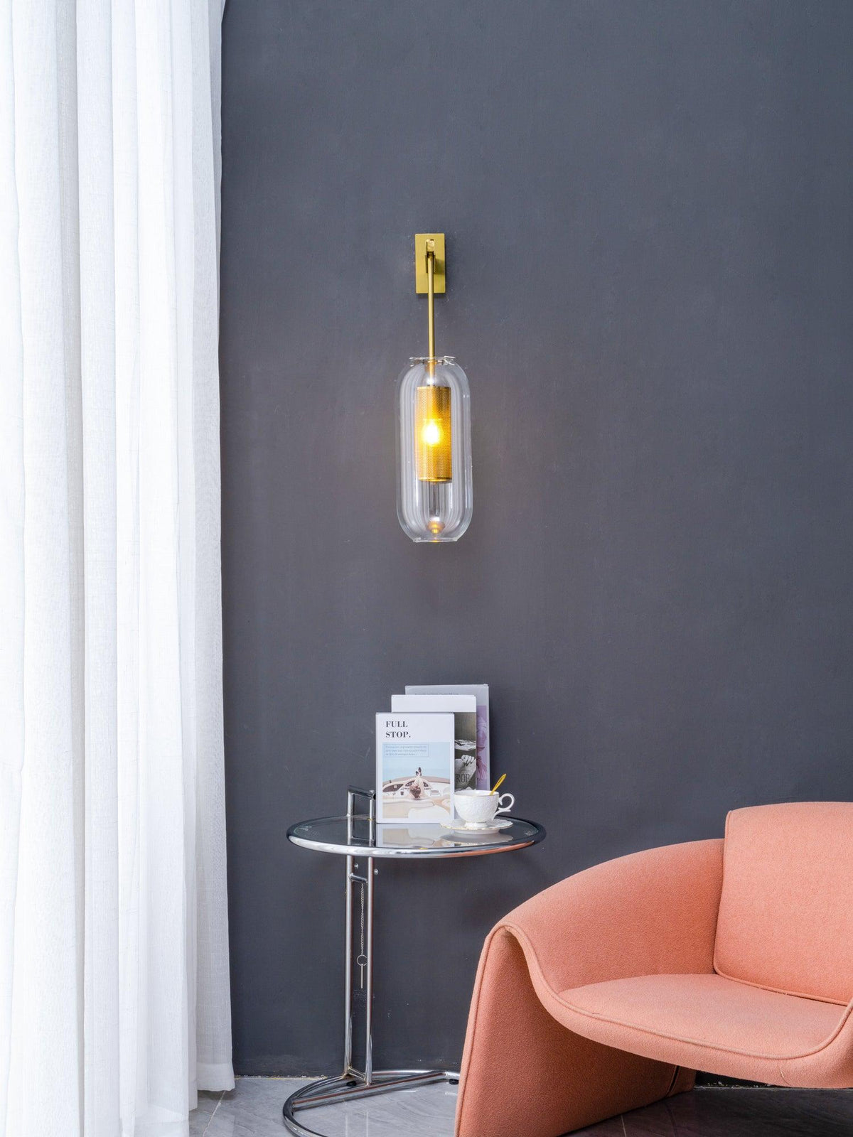 Eirinette Premium Noordse kunst glas wandlamp