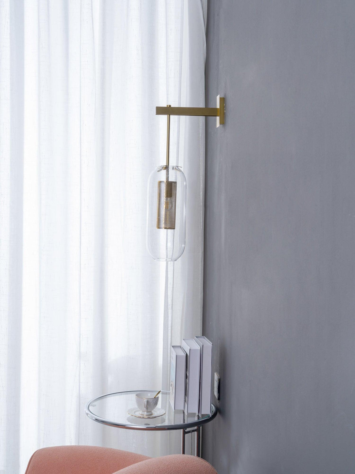 Eirinette Premium Noordse kunst glas wandlamp
