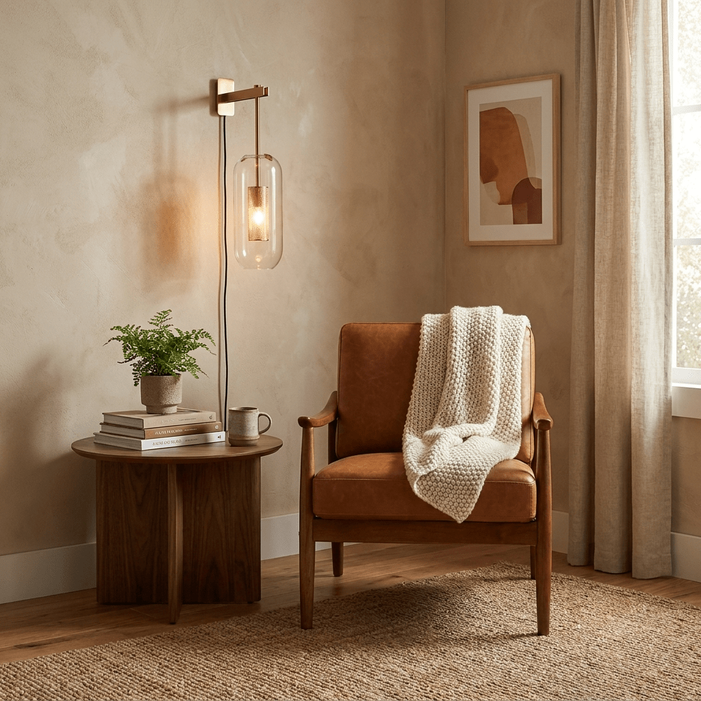 Vadim wandlamp met stekker van glas