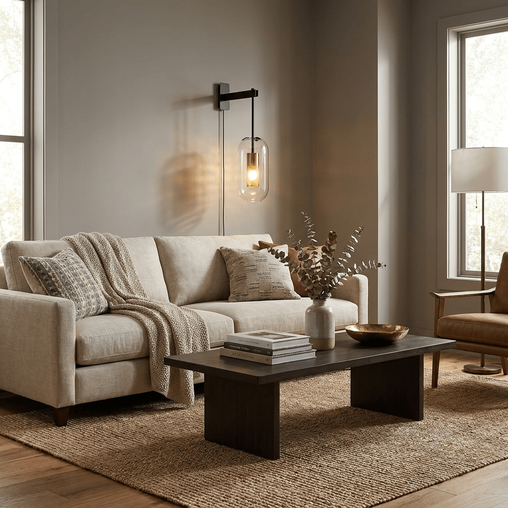 Vadim wandlamp met stekker van glas