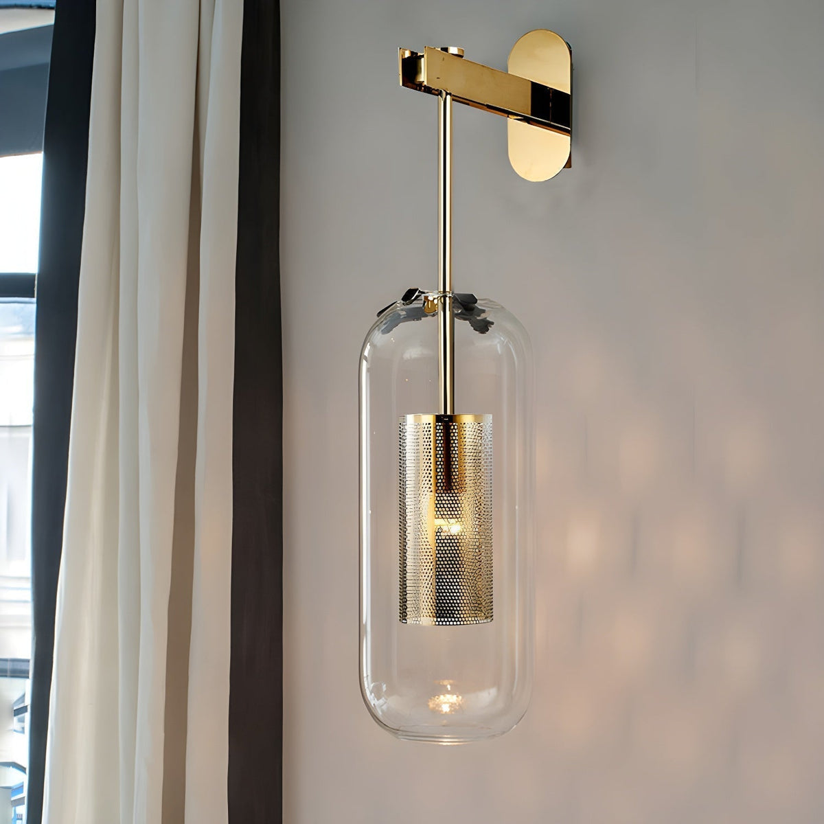 Eirinette Premium Noordse kunst glas wandlamp