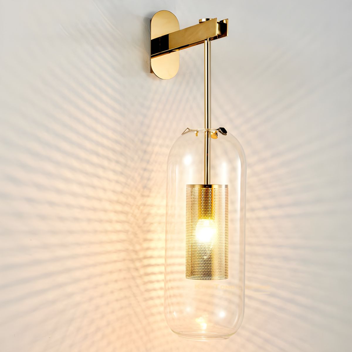 Eirinette Premium Noordse kunst glas wandlamp