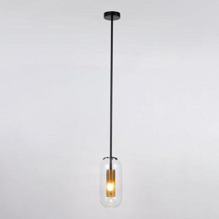 Sypharil Minimalistische hanglamp met glas