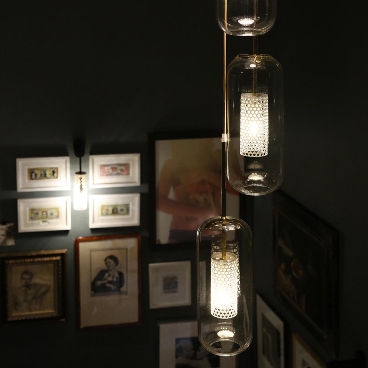Sypharil Minimalistische hanglamp met glas