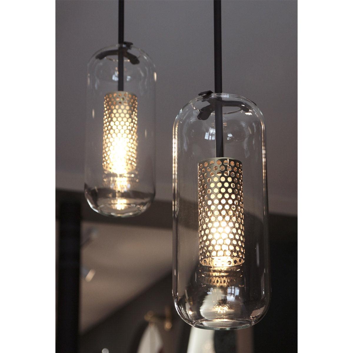 Sypharil Minimalistische hanglamp met glas