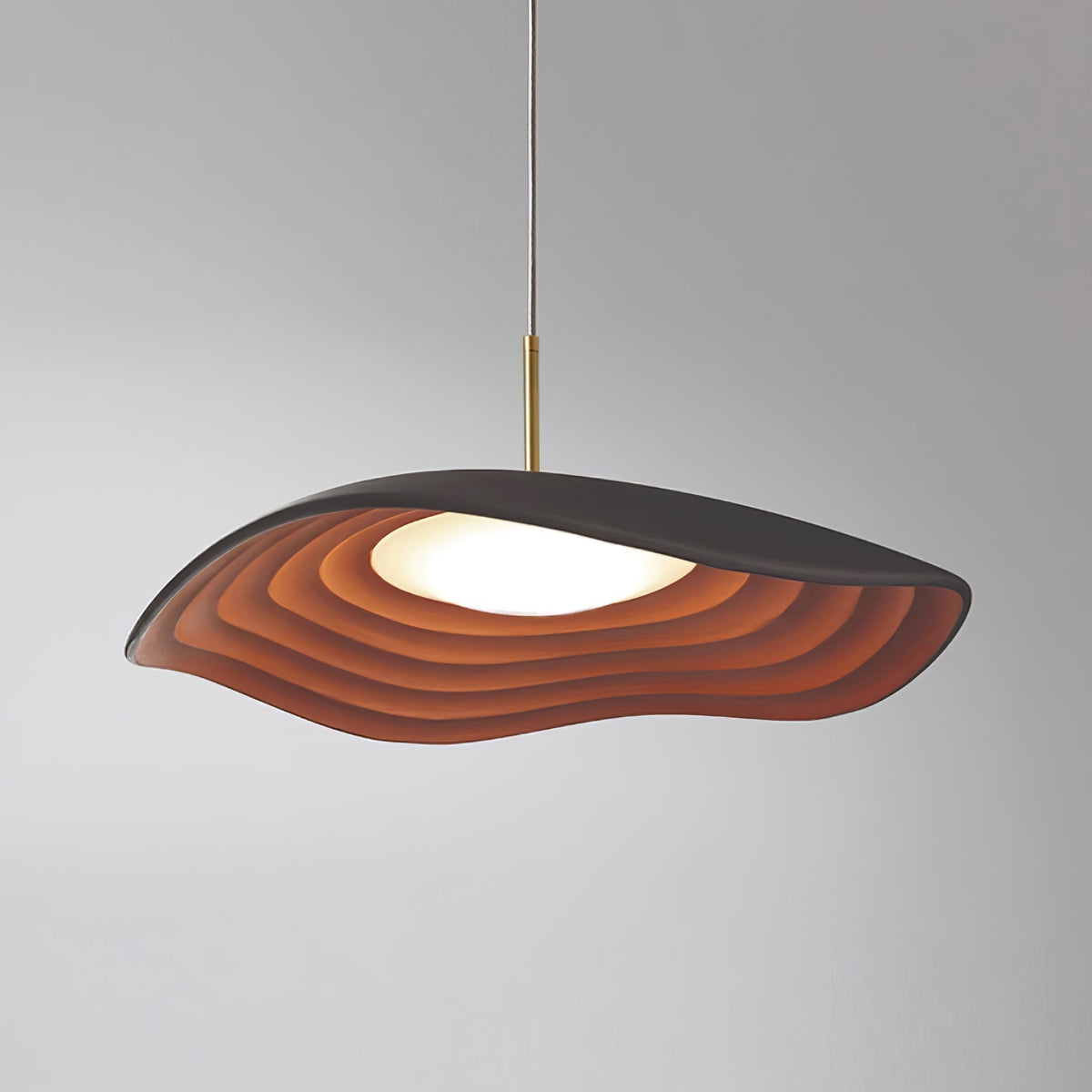 Mariva Moderne hanglamp met golfvorm en accent goudkleurig