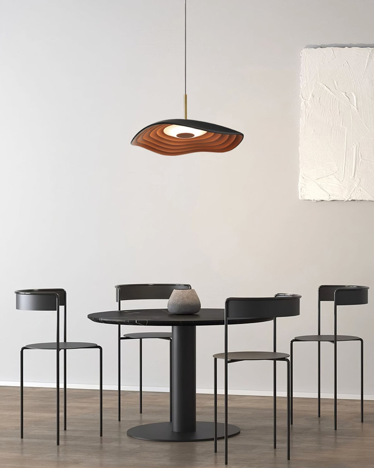 Mariva Moderne hanglamp met golfvorm en accent goudkleurig