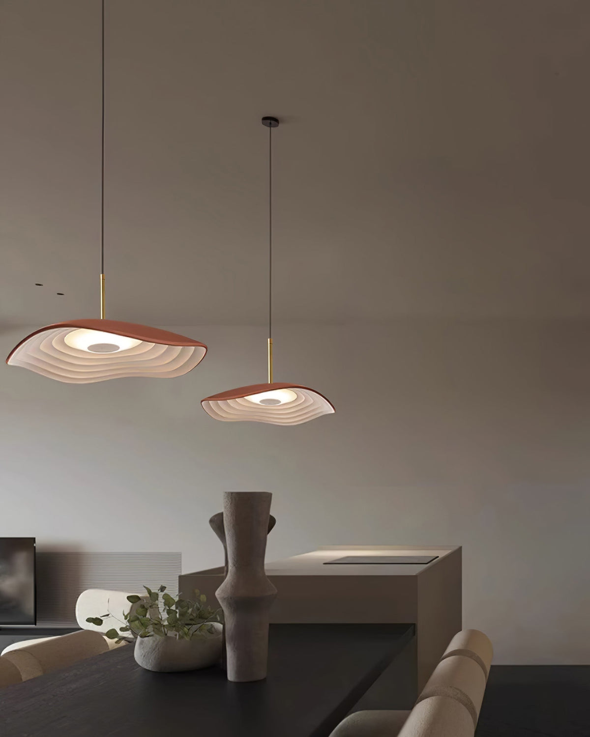 Mariva Moderne hanglamp met golfvorm en accent goudkleurig
