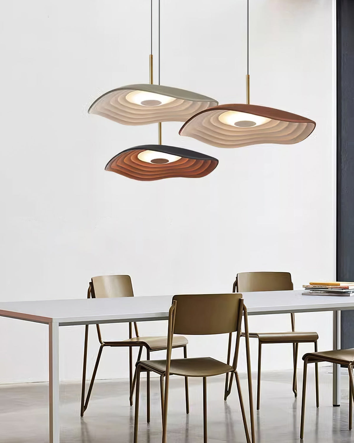 Mariva Moderne hanglamp met golfvorm en accent goudkleurig