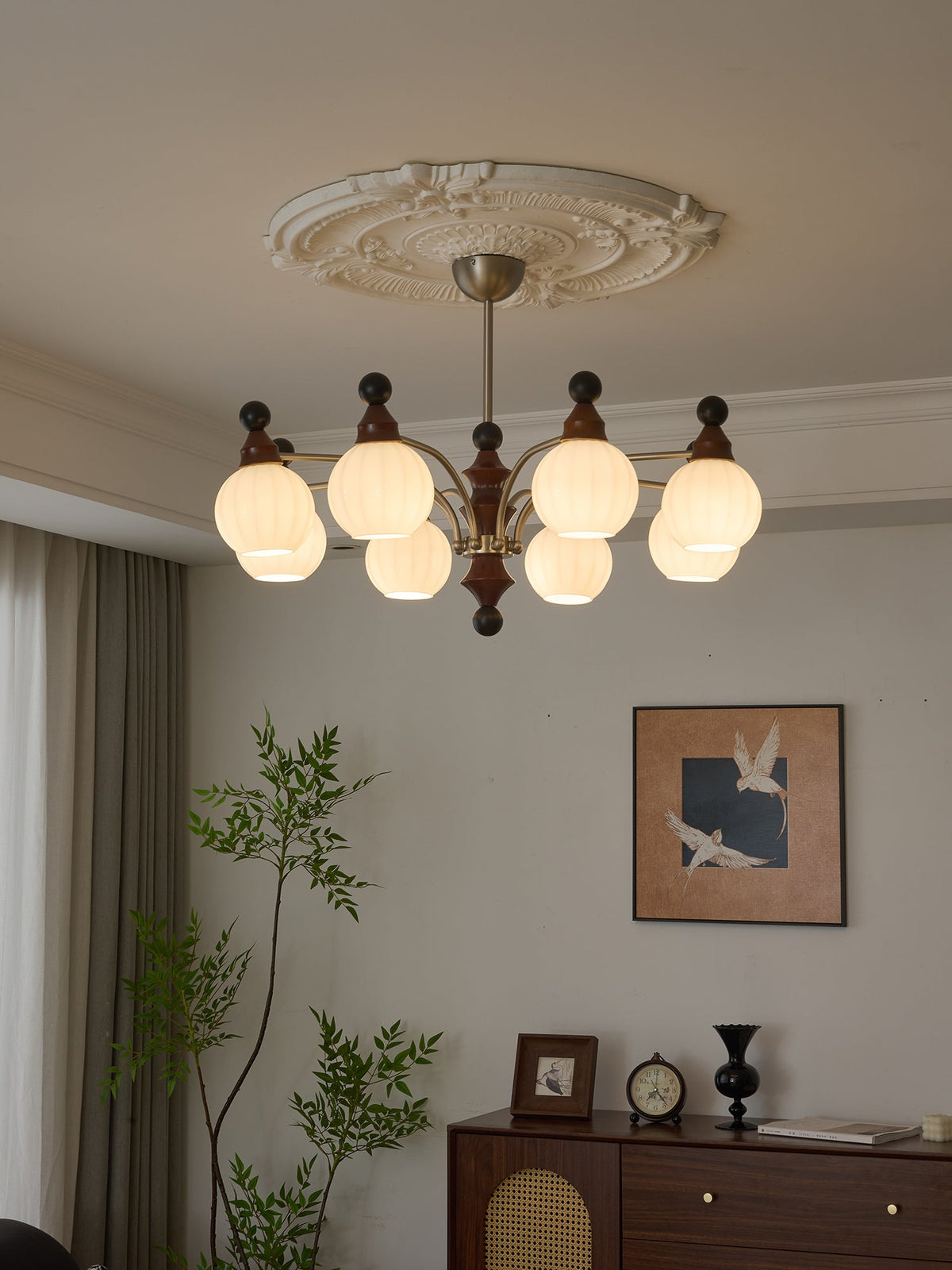 Zosilara traditionele elegantie houten kroonluchter