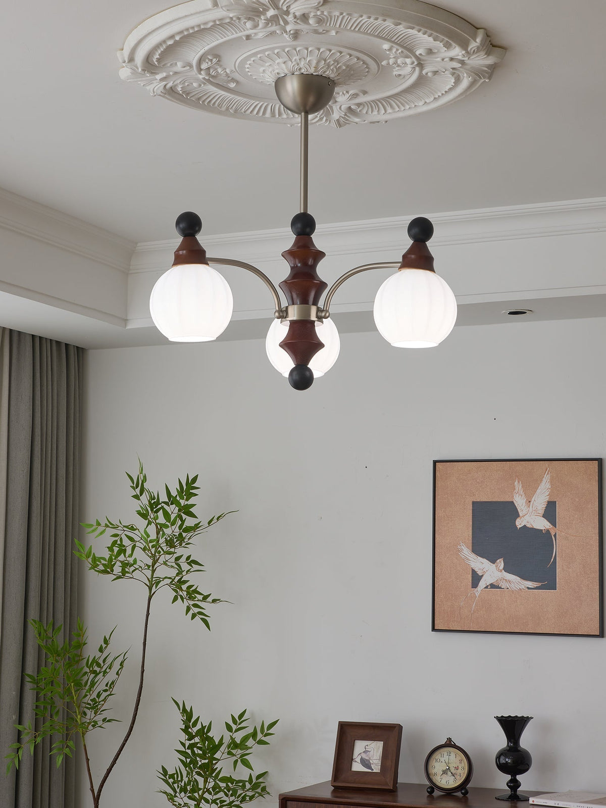 Zosilara traditionele elegantie houten kroonluchter