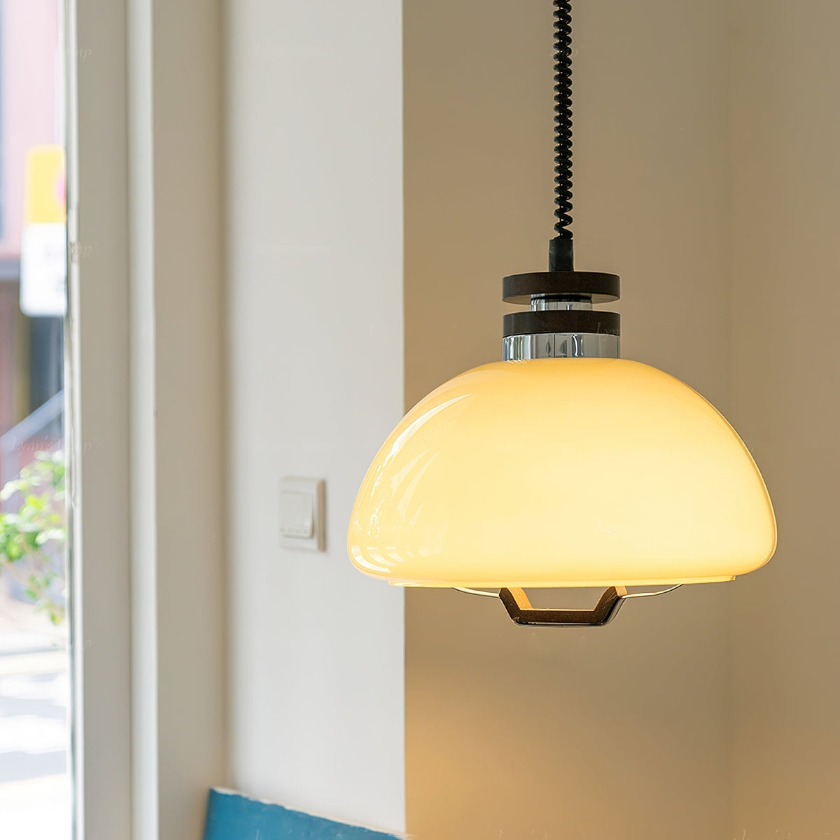 Avvinel Noordse kunst hanglamp pudding hout