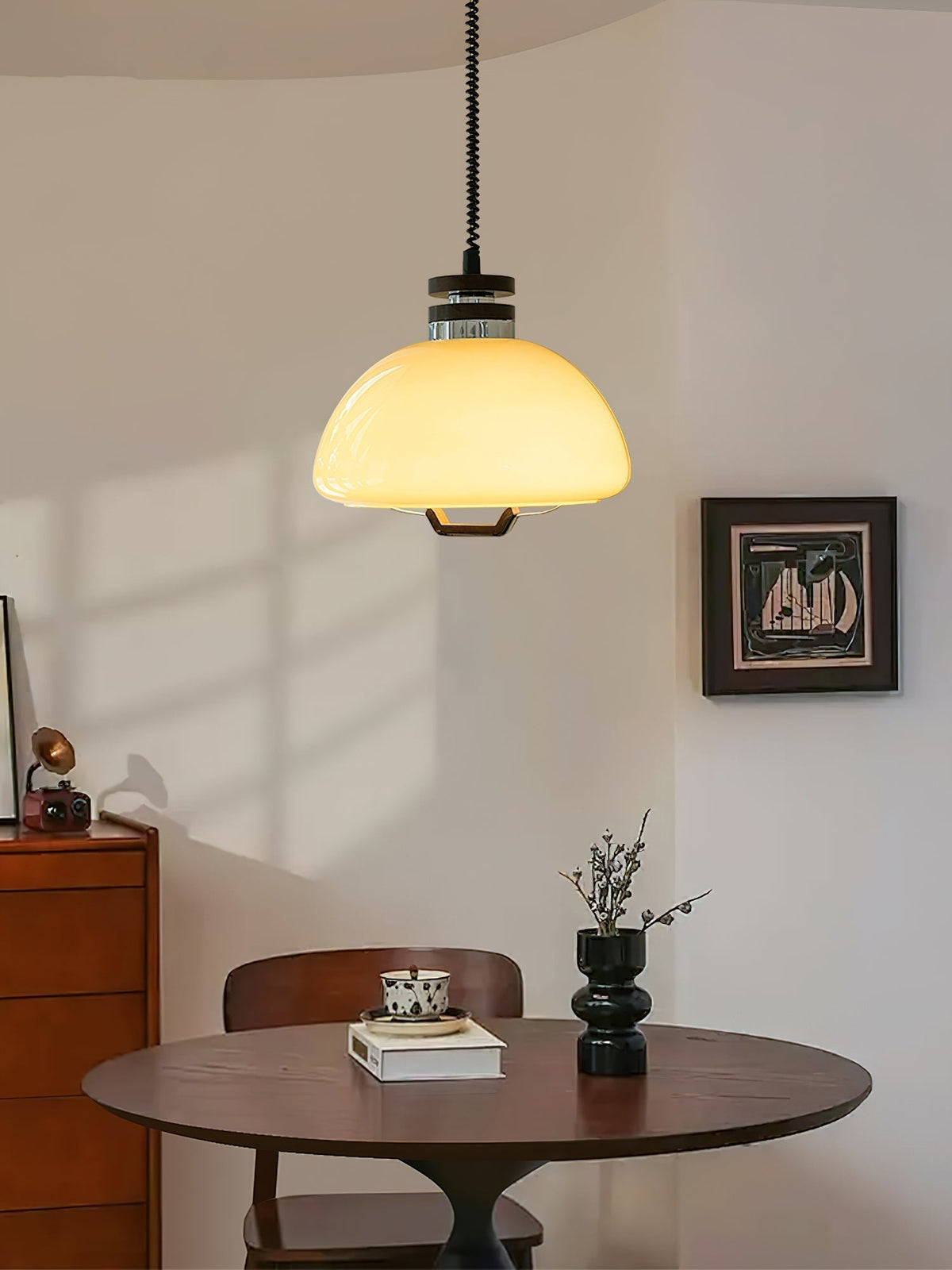 Avvinel Noordse kunst hanglamp pudding hout