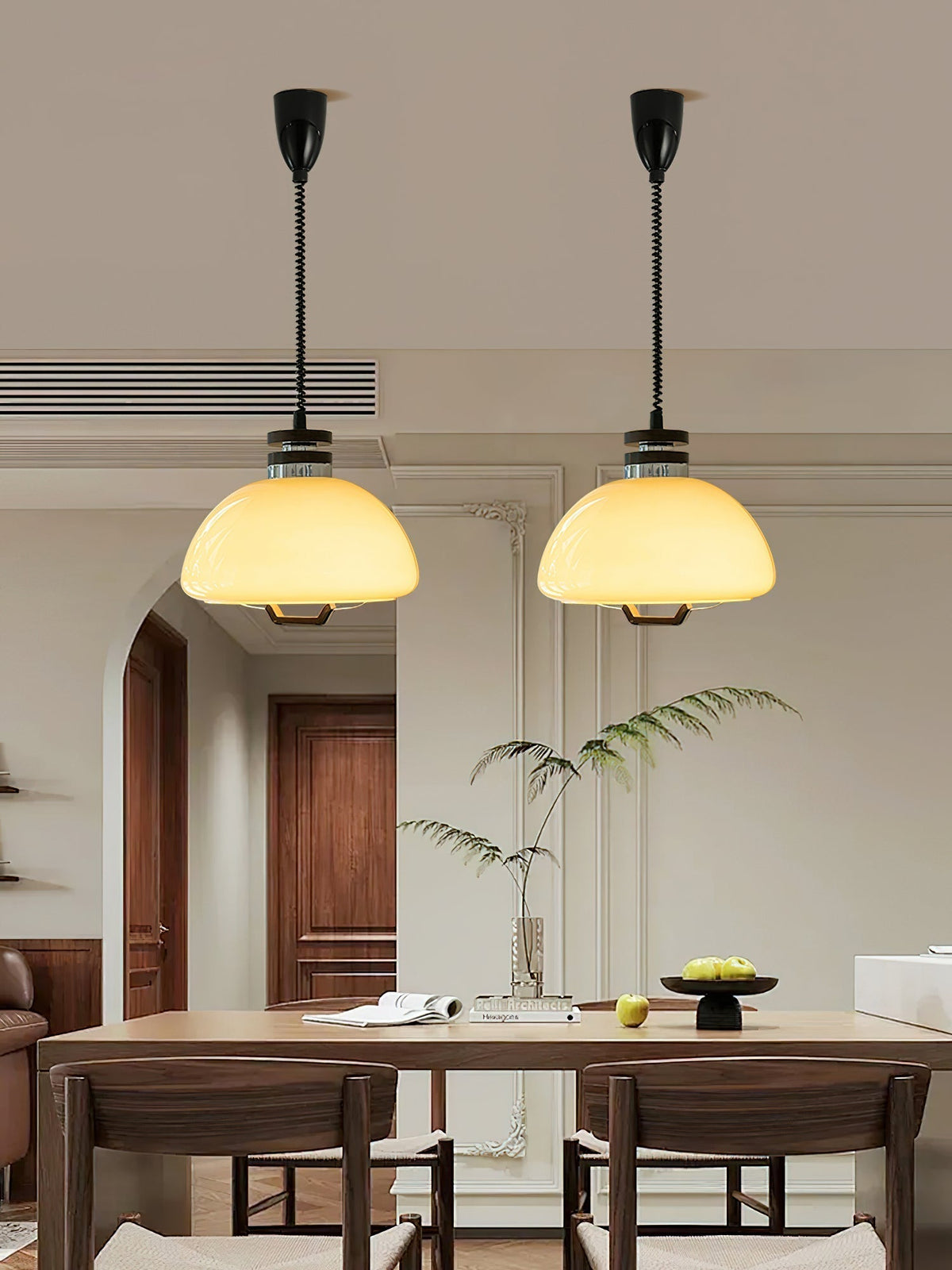 Avvinel Noordse kunst hanglamp pudding hout