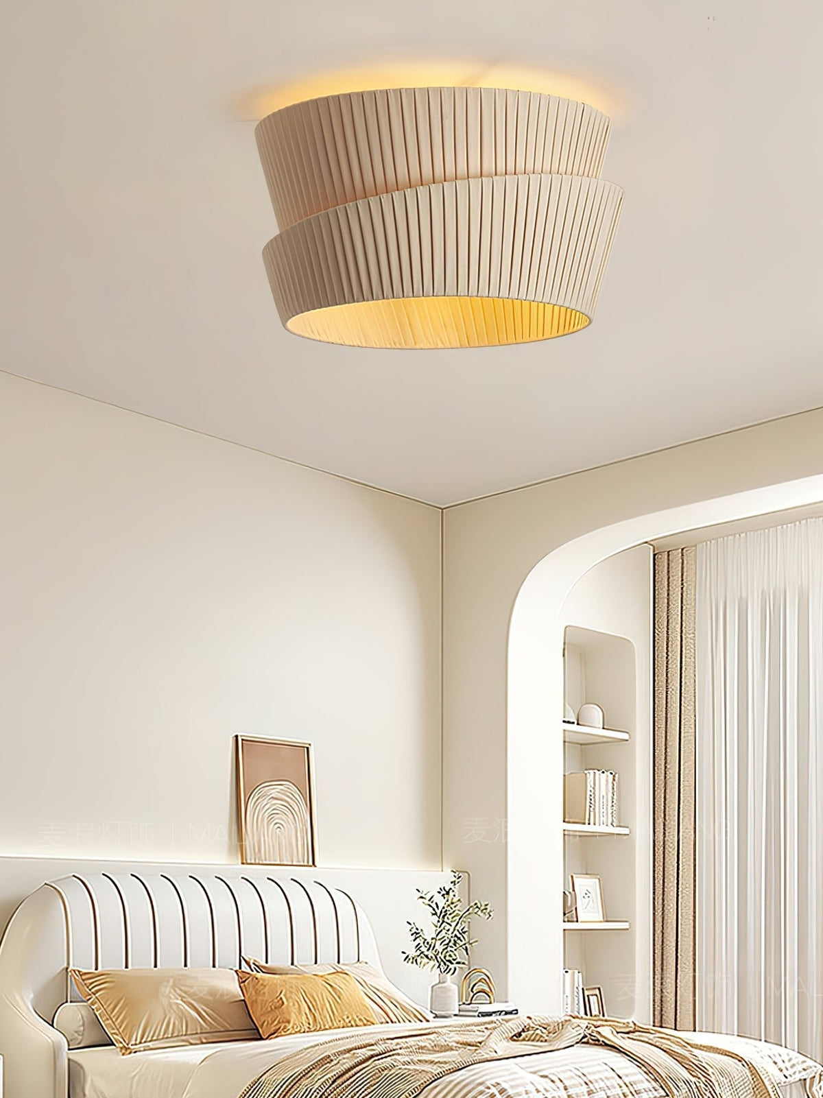 Xlenis Natuurlijke Unieke Twist Stof plafondlamp