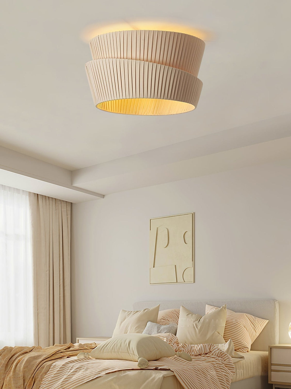 Xlenis Natuurlijke Unieke Twist Stof plafondlamp