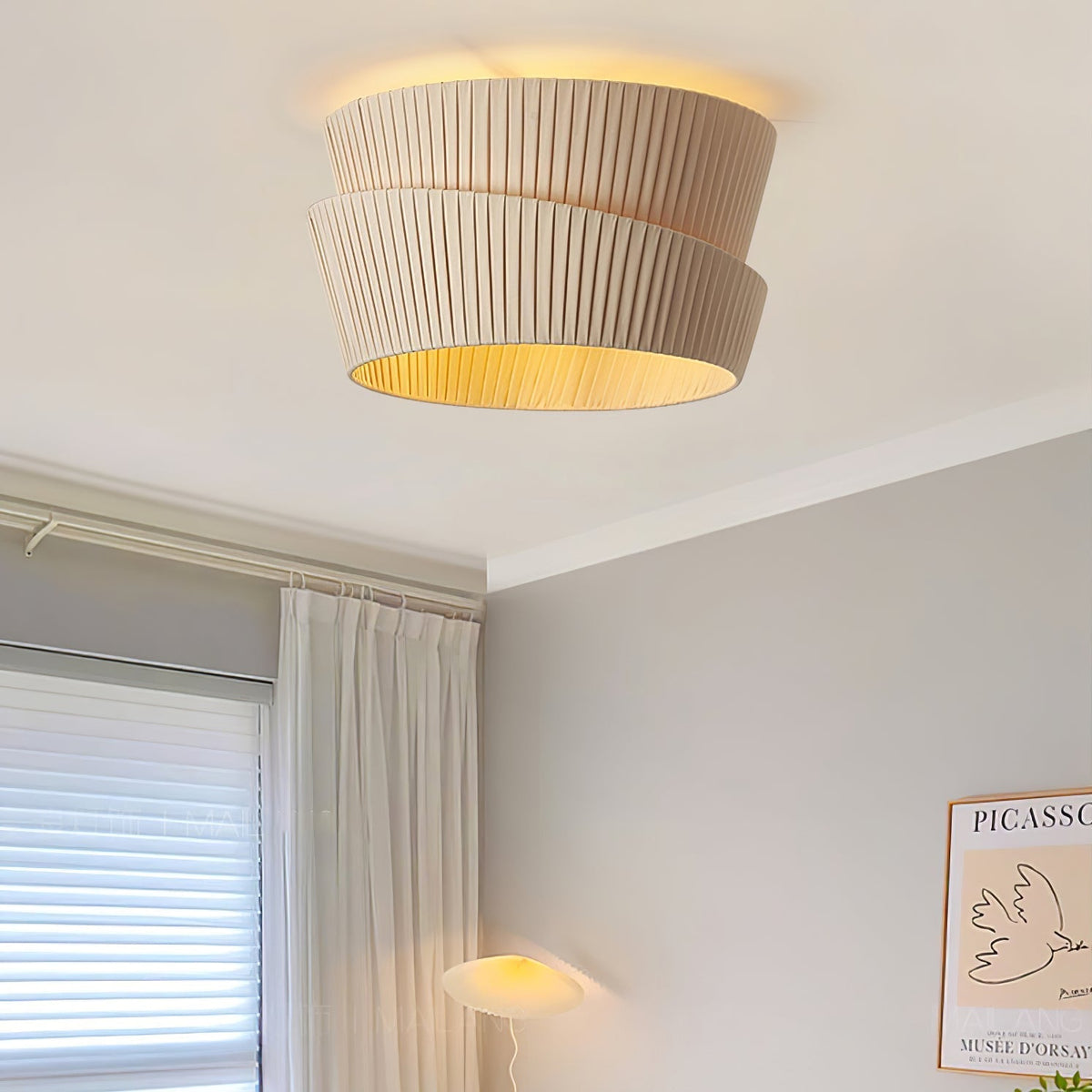 Xlenis Natuurlijke Unieke Twist Stof plafondlamp