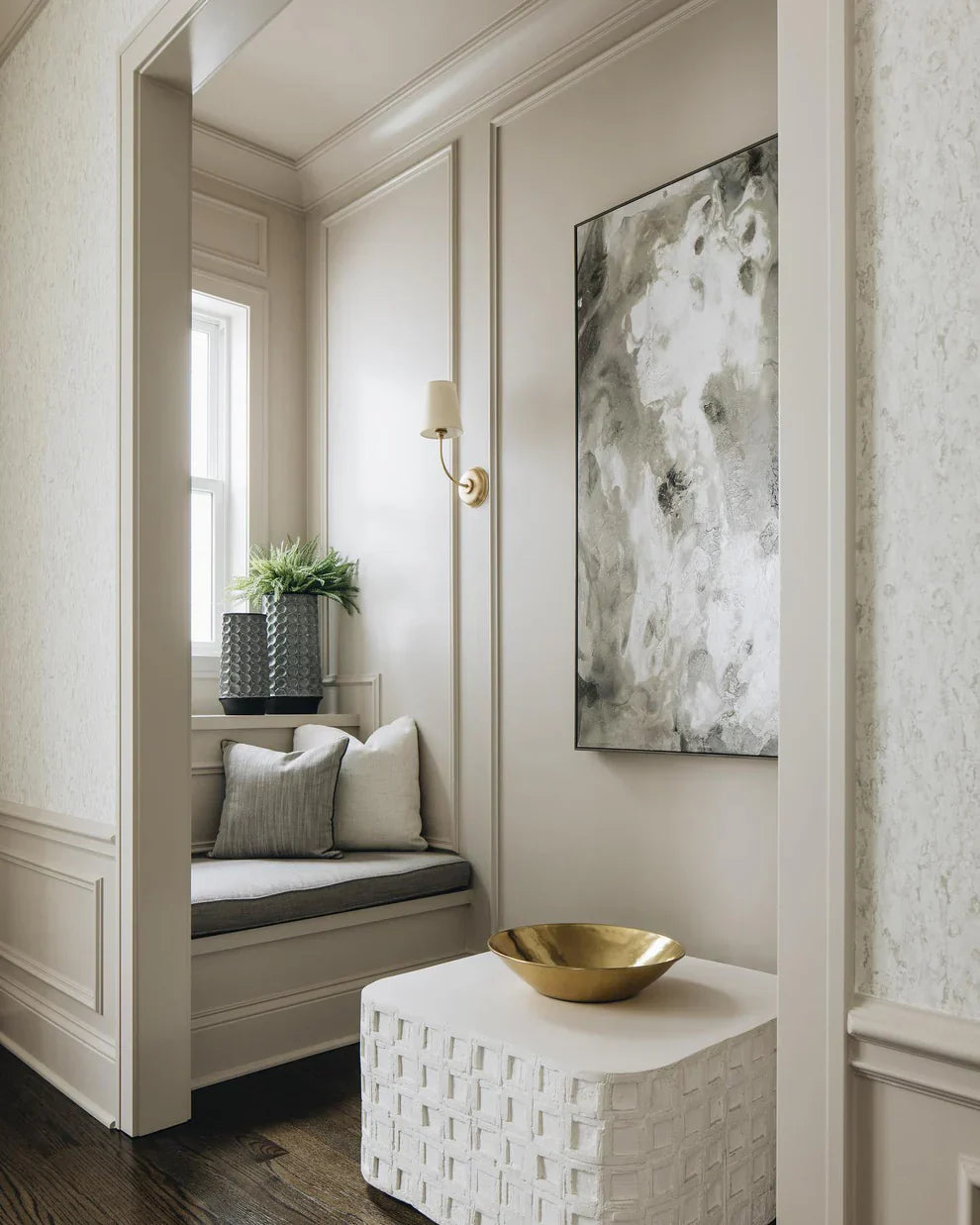 Alessio Vintage Klassiek Metaal Stof Wandlamp Lampenkap Badkamer Slaapkamer