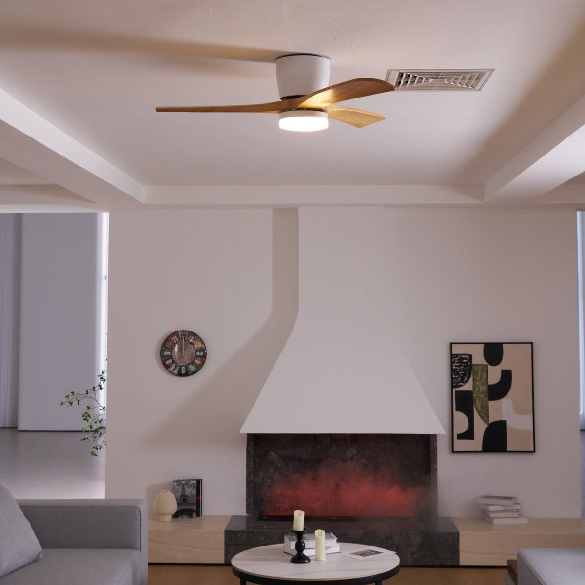 Miroise plafondventilator met verlichting